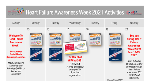 HFWeek2021 Calendar of Activities