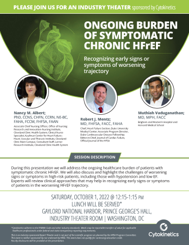 ASM 2022 Cytokinetics Corporate Sponsor